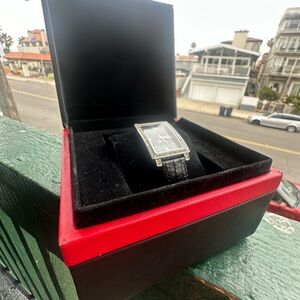 Luxury Black Leather Men's Watch